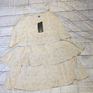 Chic Cream Tiered Dress